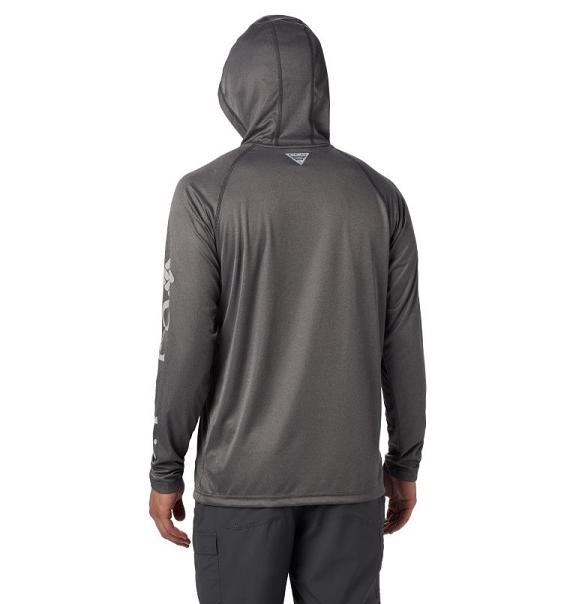 Columbia Terminal Tackl Hoodies Black Grey For Men's NZ95078 New Zealand